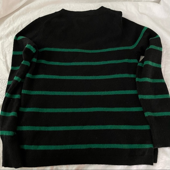 J. Crew Cashmere Crewneck small bow ribbon black - Picture 4 of 6